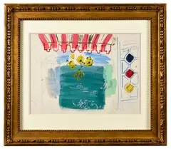 Canotage sur la Marne by Raoul Dufy, vers 1924, Gouache et graphite sur papier, sold Dec 2024