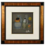 Nature morte by Mihail Chemiakin, 1987, Pastel à l’huile, sold Dec 2024