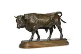 Taureau marchant by Rosa Bonheur, Bronze, sold Nov 2024