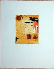 Le cercle du pêcheur by Richard Texier, Lithographie sur papier, sold Apr 2024