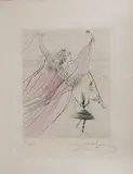 Terpsichore by Salvador Dalí, 1971, Lithographie en couleurs sur papier japon rehaussée de paillettes d'or, sold Apr 2024