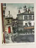 Montmartre by Kōjirō Akagi, Lithographie encadrée signée et numérotée, sold Apr 2024