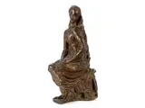 Lesendes Mädchen by Antonio Berti, bronze, sold Jul 2018