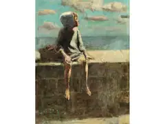 Sehnsucht by Pierre Billet, oil on canvas, sold Dec 2025