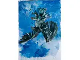 Adler (nach dem Gemälde von 1972) by Georg Baselitz, offset lithograph, sold Mar 2026