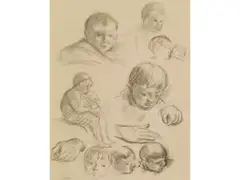 Kinderbildnisse by Maximilien Luce, pencil, offered Jun 2026