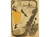 Jane Avril by Henri de Toulouse-Lautrec, 1864 Albi - 1901 Schloss Malromé, Gironde, color lithograph, sold Apr 2016