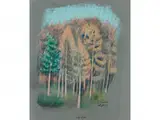 Lärchen by Gerhard Marcks, 1889 Berlin – 1981 Burgbrohl, pastel, sold Sep 2016