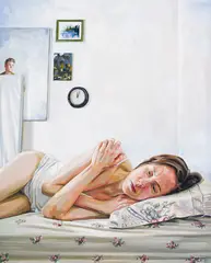 Figure, Folded by Heather Horton, oil on canvas, sold Jul 2021