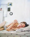 Figure, Folded by Heather Horton, oil on canvas, sold Jul 2021
