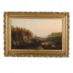Appalachian Autumn by William Charles Anthony Frerichs, Oil on canvas (lined), sold Jun 2024