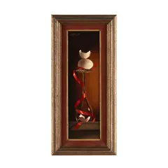 Still Life with Wine Glass, Ribbon, And Egg Shells by Gerald Stinski, Oil on panel, sold Jun 2024