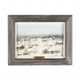 Dawn at Hoosick Falls / Over the Bridge by Forrest K. Moses, Oil on masonite, sold Jun 2024