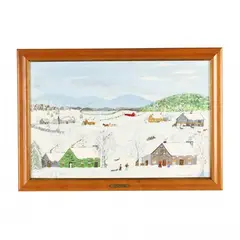 Winter Landscape by Will Moses, Oil on masonite, sold Jun 2024