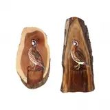 Bobwhite Quail (Two Works) by Duane Raver Jr., Each an acrylic on wood panel painting, sold May 2024