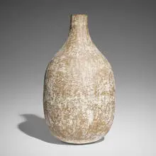 Haas vessel by Claude Conover, 1982, glazed stoneware with engobe decoration, sold Oct 2022