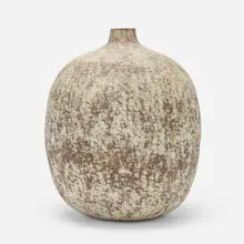 Huyub vessel by Claude Conover, 1975, glazed stoneware with engobe decoration, sold Oct 2022