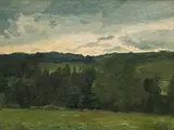 Landschaftsstudie by Eugène Burnand, oil on canvas, offered Dec 2018