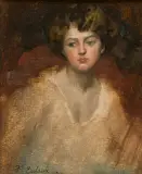 Babette by Frédéric Dufaux, oil on canvas, offered Dec 2018