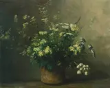 Feldblumenstrauss", 1969 by Werner Weber, oil on canvas, offered Dec 2018