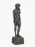 Stehender, weiblicher Akt by Rolf Brem, bronze, sold Dec 2018