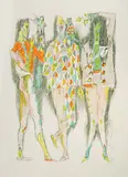 Trio by Alois Carigiet, 1964, color lithograph, offered Dec 2018