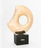 Kreisverletzung by Benno Oertli, 1982, bronze, sold Dec 2018