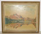 La Margna, Silsersee by Willy Friedrich Burger, oil on canvas, sold Dec 2018
