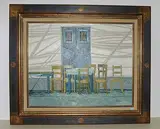 Taverne geschlossen by Cobet, oil on canvas, sold Dec 2018
