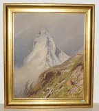 Blick auf das Matterhorn by Albert Gos, oil on canvas, sold Dec 2018