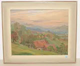 Altstätterberg mit Forstreben (Herbst)", 1961 by Bruno Kirchgraber, oil on board, offered Dec 2018