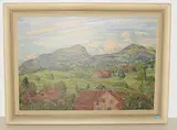 Landschaft im Toggenburg by Bruno Kirchgraber, oil on canvas, offered Dec 2018