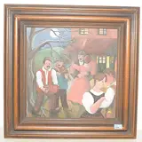 Kleiner Mondscheintanz", 1989 by Cuno Röthlisberger, oil on canvas, offered Dec 2018