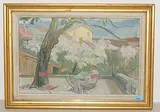 Sommertag in Sézegnin, 1958 by Hans Schoellhorn, oil on canvas, offered Dec 2018