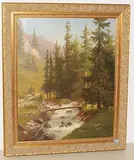 Gegenstücke by Ferdinand Sommer, oil on canvas, sold Dec 2018