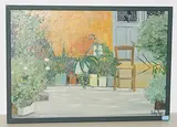 Der Stuhl vor dem Haus by Kathy Thys, oil on canvas, sold Dec 2018