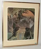 Drei Pferde by Hans Erni, 1984, color lithograph, sold Dec 2018