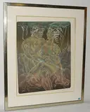 Erfüllung by Hans Erni, 1991, color lithograph, sold Dec 2018