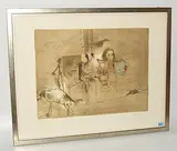 In a London District by Hans Falk, color lithograph, offered Dec 2018