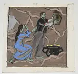 Tanz by Fred Stauffer, gouache, offered Dec 2018