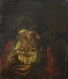 Die Suppenesserin by Holland, 18.Jh., oil on panel, offered Sep 2018