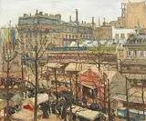 Belebter Pariser Platz by Georges Bärwolf, oil on canvas, sold Sep 2018