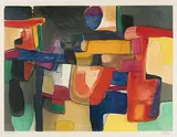 Amanda by Maurice Estève, 1961, color lithograph, sold Sep 2018