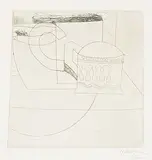 Small Still Life by Ben Nicholson, 1967, etching, sold Sep 2018