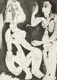 Sable mouvant by Pablo Picasso, etching, sold Sep 2018