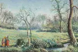 Le Ruisseau des trois Paroisses by Hugues Claude Pissarro, pastel, offered Sep 2018
