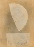 Demi-lune by Italo Valenti, 1981, collage, sold Sep 2018