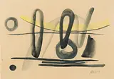 Komposition by Fritz Winter, 1949, watercolor, sold Sep 2018