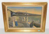 Die Promenade by Paul Frans, oil on board, sold Sep 2018