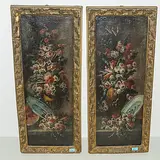 Umkreis Gegenstücke: Blumenstilleben by Francesco Lavagna, oil on canvas, sold Sep 2018